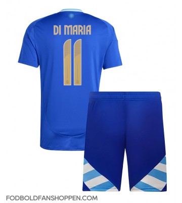 Argentina Angel Di Maria #11 Udebanetrøje Børn Copa America 2024 Kortærmet (+ Korte bukser)